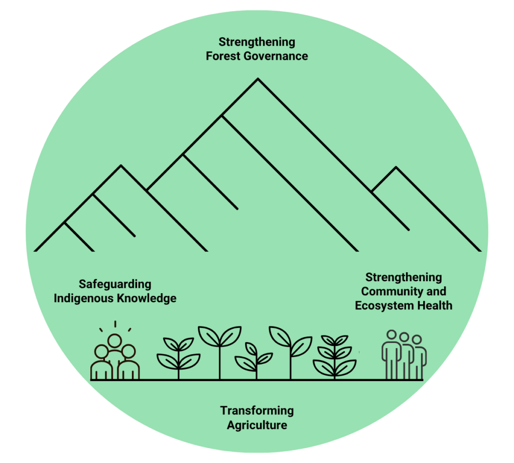 Sustainable development models icon
